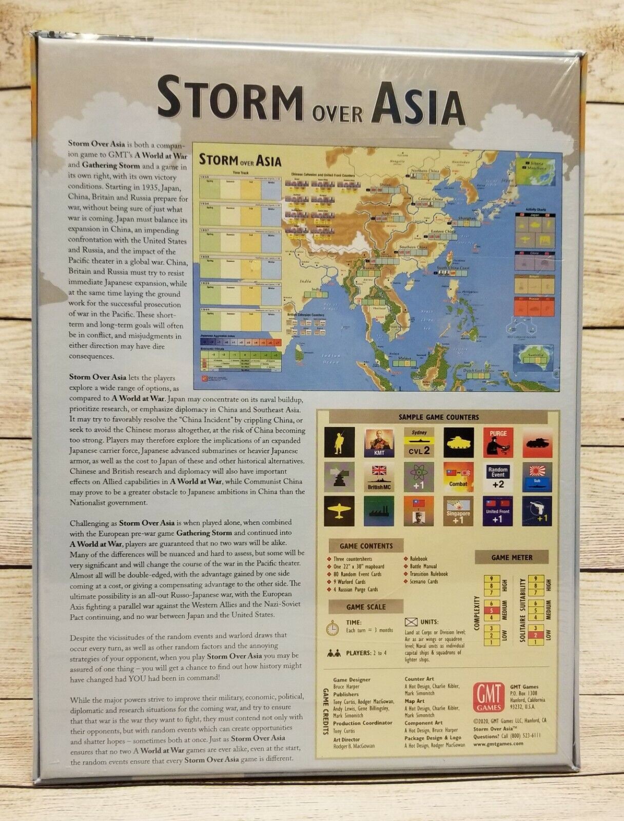 GMT Games Storm over Asia Prequel to a World at War SEALED