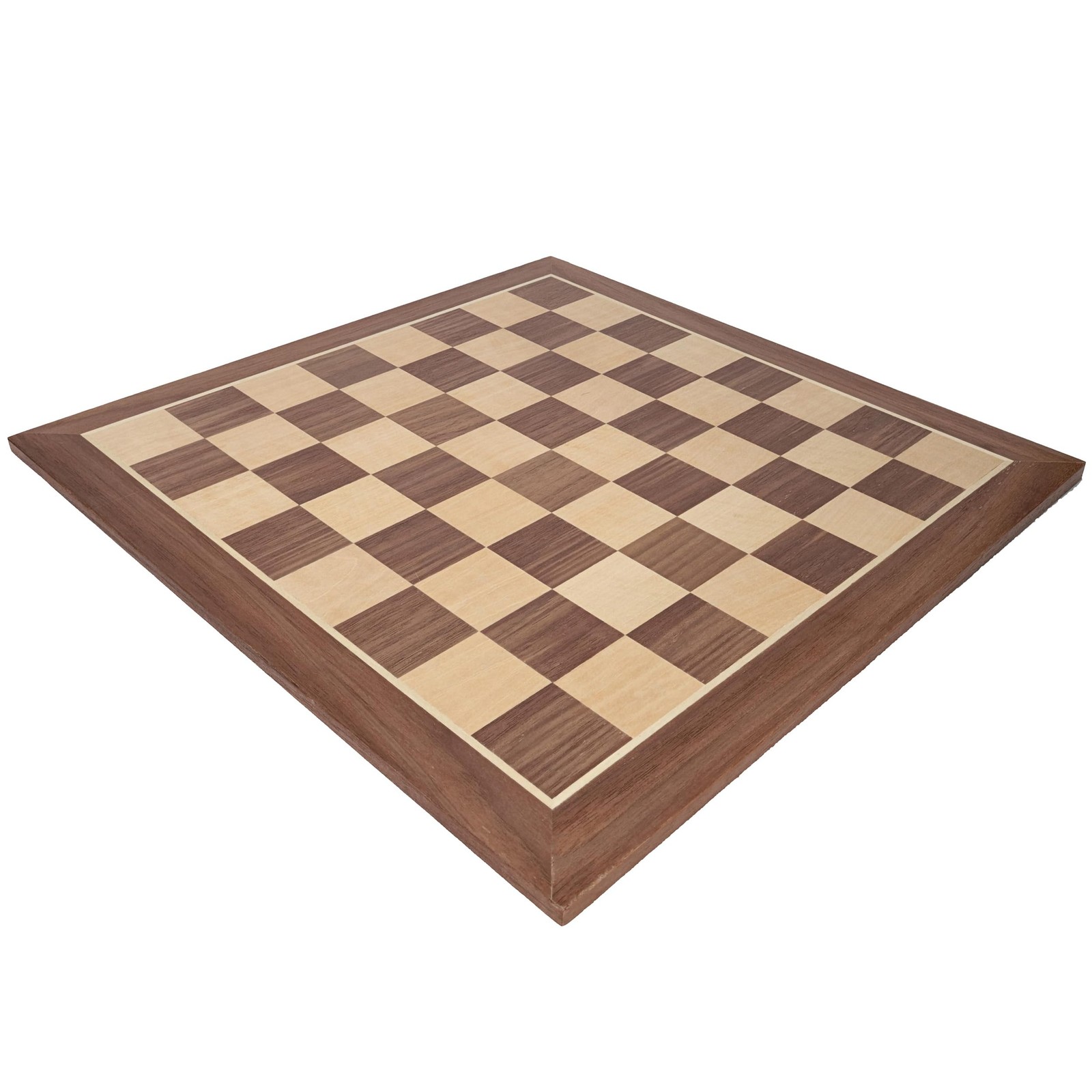 WE Games Classic Walnut Wooden Chess Board Only 11.875 inches, Large Chess Board