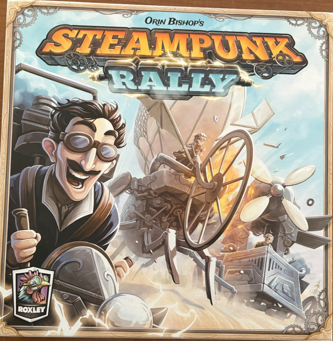 STEAMPUNK RALLY Board Game by Orin Bishop & Roxley 2nd Edition – 100% Complete!!
