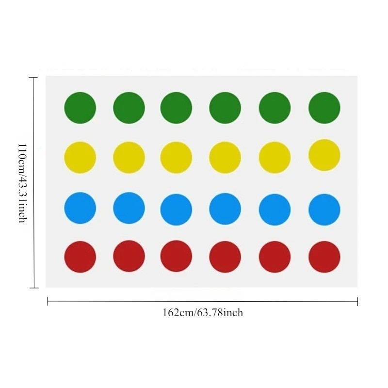 Twister Body Game Mat Indoor Outdoor Party Board Game Family Fun Toy Set