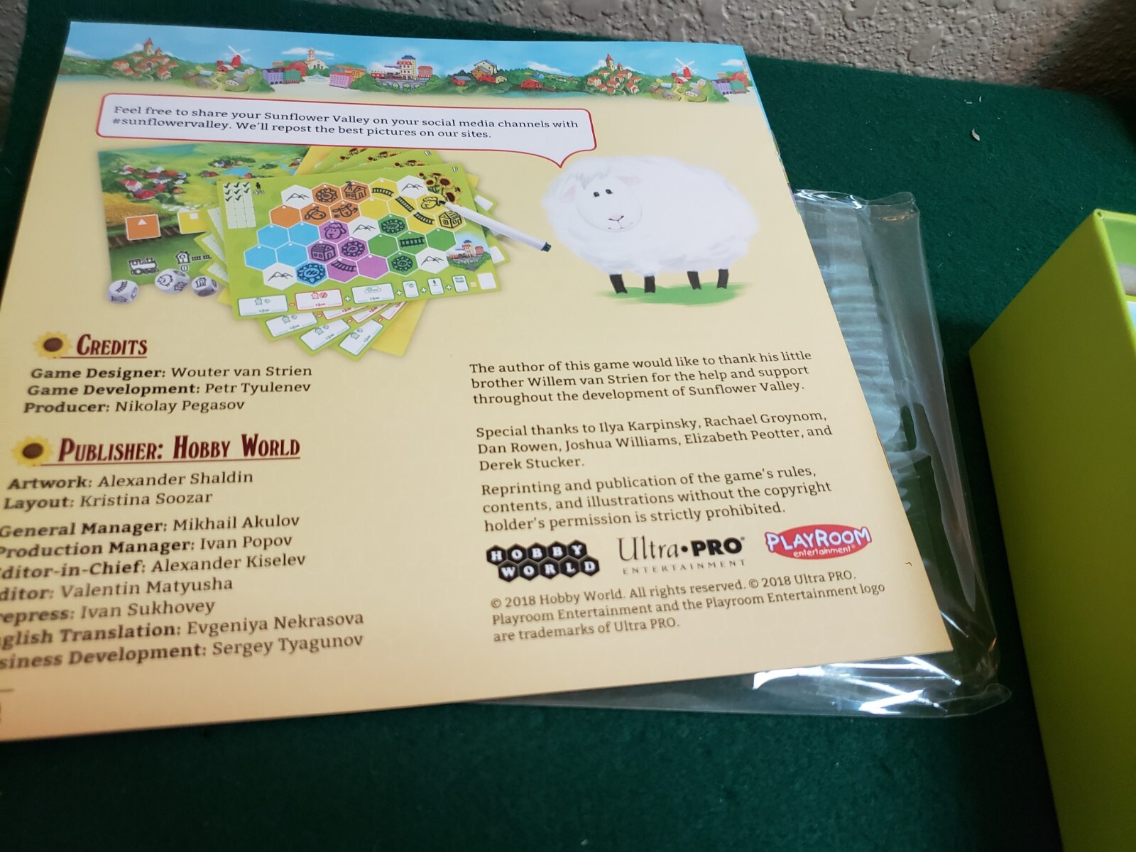 Sunflower Valley, Playroom Entertainment, pre-owned, Complete
