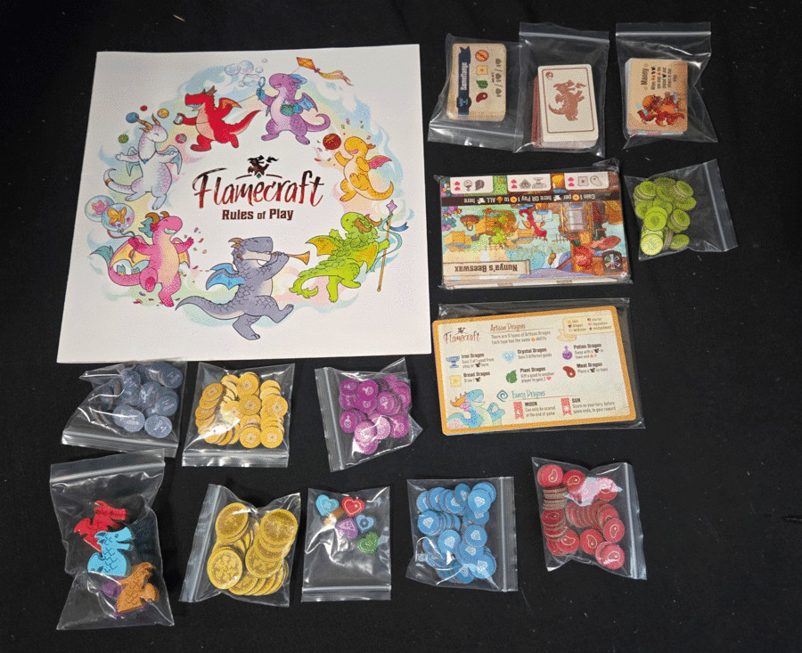 Cardboard Alchemy Flamecraft Standard Edition Family Fun Strategy Board Game