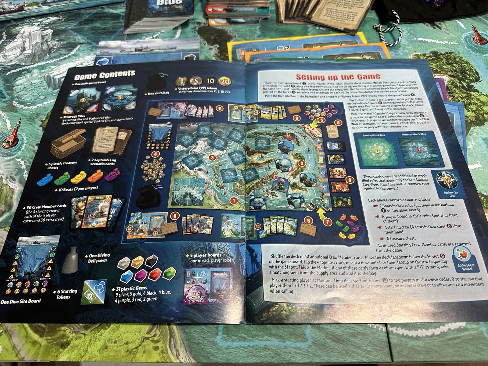 2019 Deep Blue Board Game Days of Wonder Asger Harding Granerud *100% Complete*