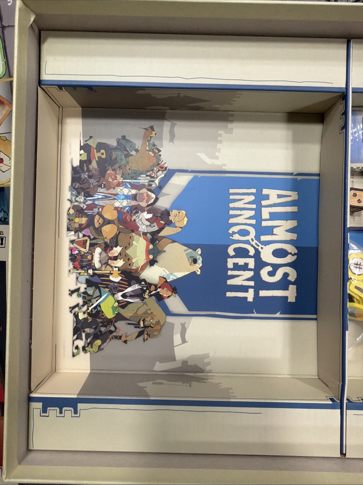 Almost Innocent Board Game Kickstarter Deluxe Edition BFF Kolossal Games Unplaye