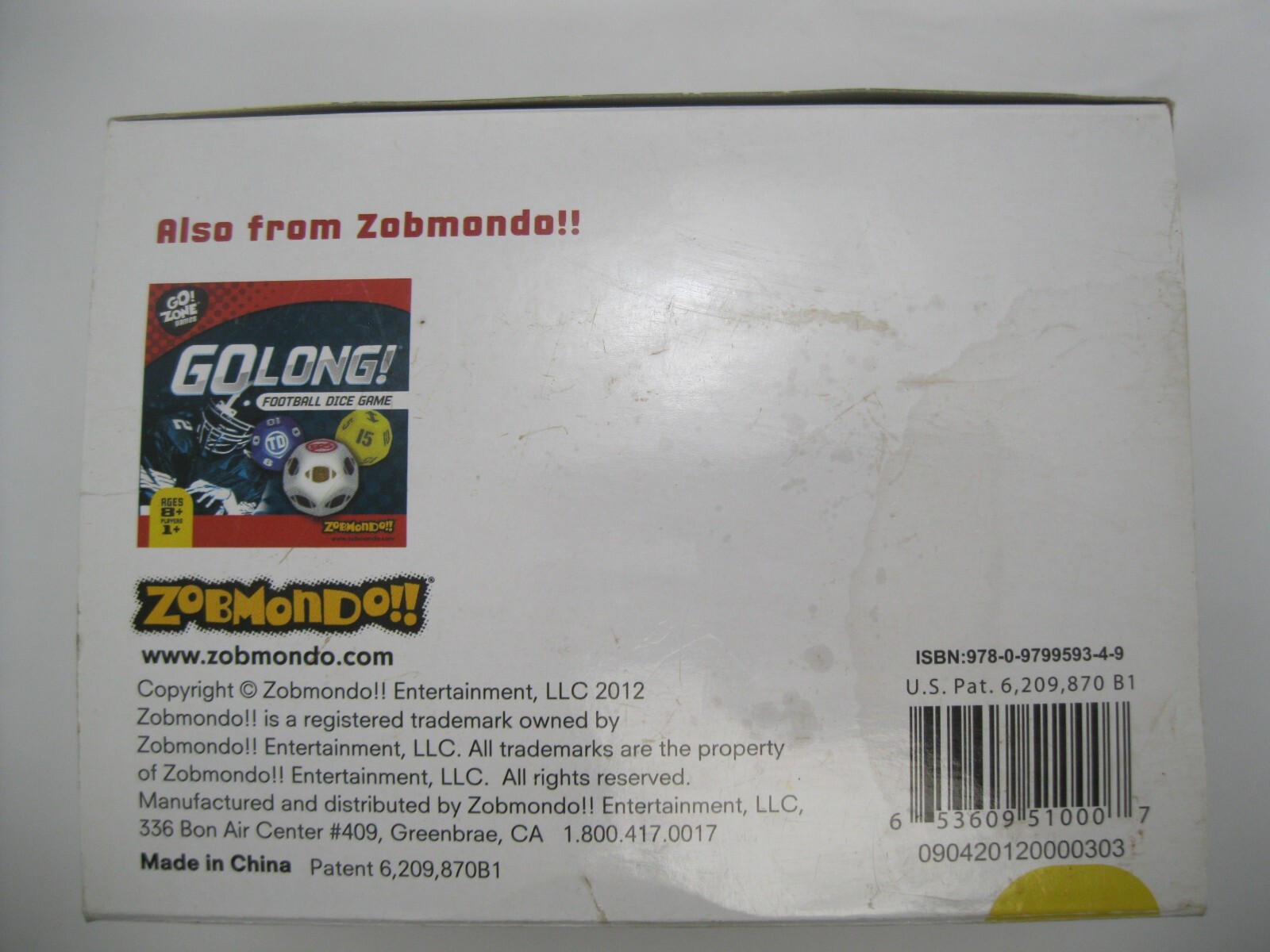 Golo Golf Dice Game Zobmondo Golf with a Cup & Dice 1 or more players