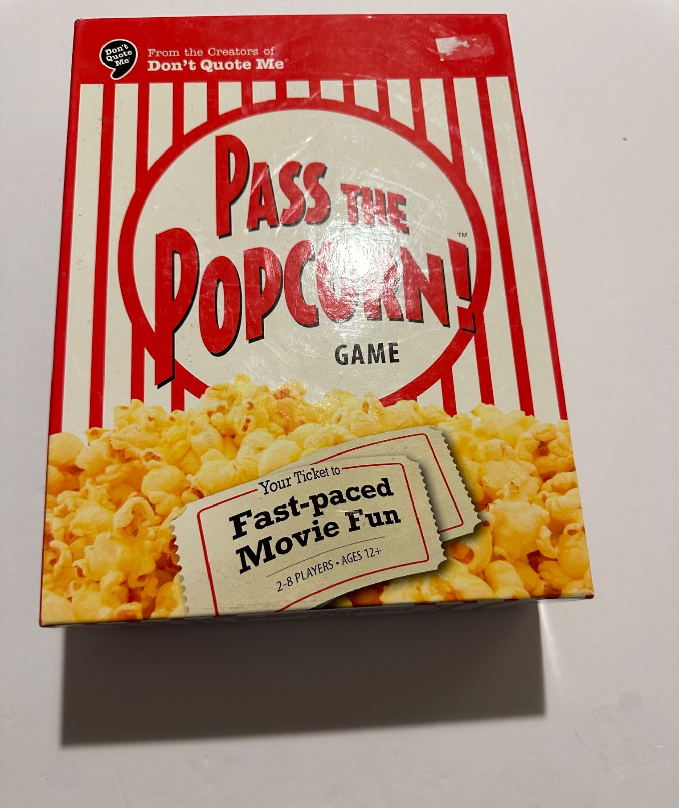 Pass the Popcorn!, NEW/Sealed, Movie Fun Game, 12+, 2 – 8 Players
