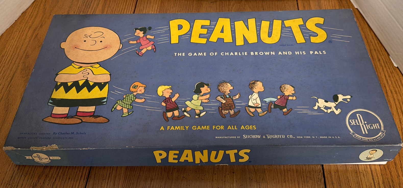 1959 PEANUTS: THE GAME OF CHARLIE BROWN AND HIS PALS GAME BY S & R COMPLETE