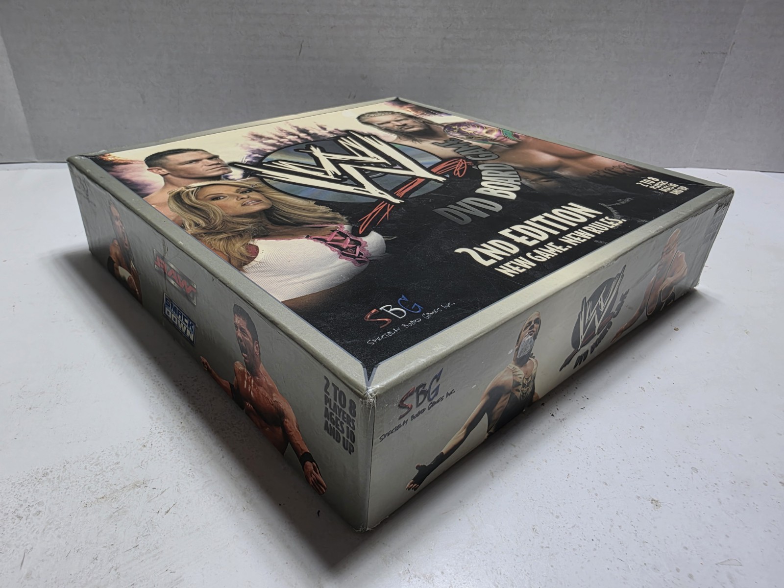 WWE DVD Board Game 2nd Edition Wrestling Raw Smackdown w/ Cards 2006 Complete