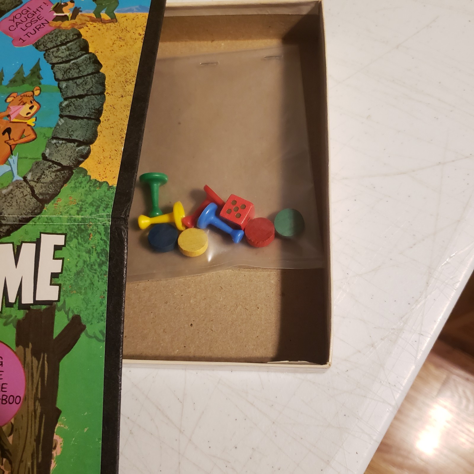 1971 Yogi Bear Board Game Vintage Milton Bradley 4107 Pieces In Picture Includ