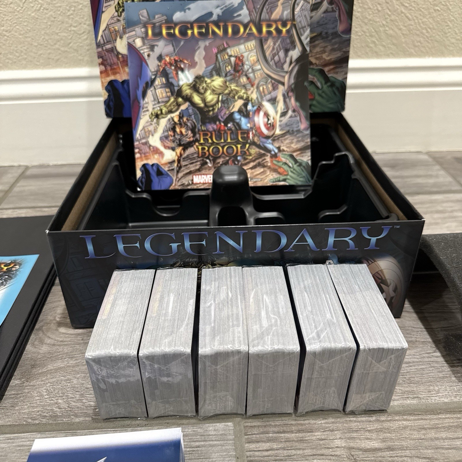 Legendary Marvel Deck Building Board Game – New, Open-box