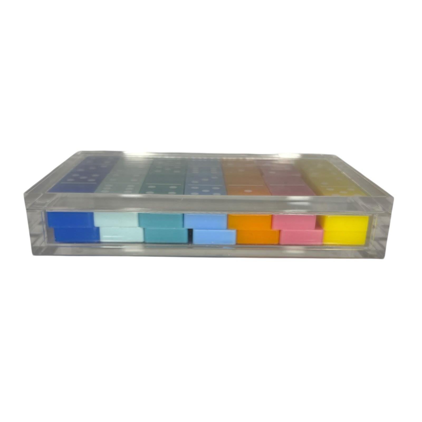 Multicolor Lucite Domino Set