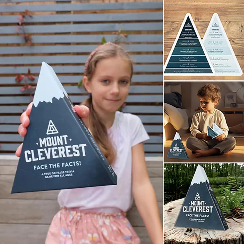 Mount Cleverest /Movies/Geography Edition Family Party Card Trivia Game US