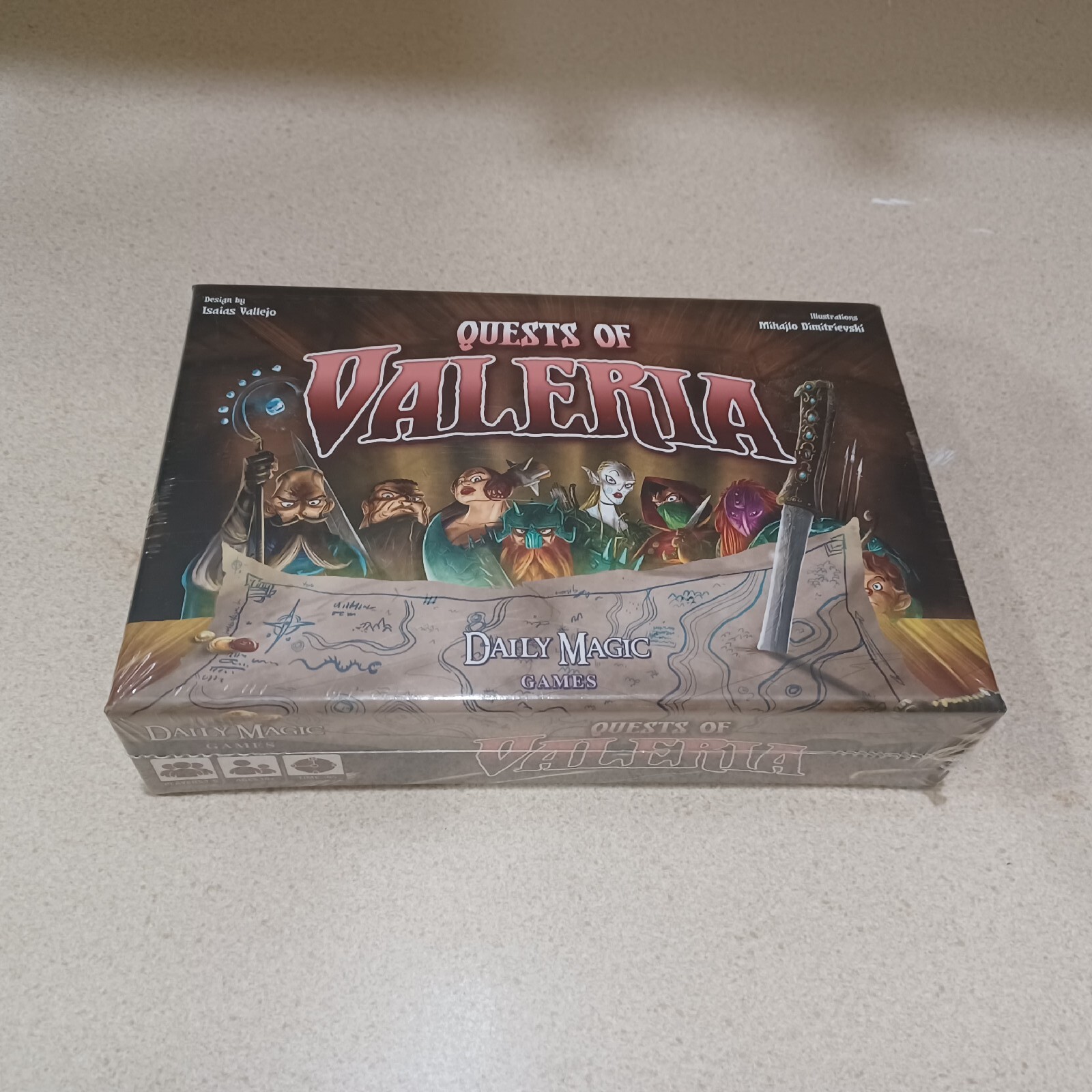NEW Quests of Valeria Kickstarter Edition Board Card Game 2016 Daily Magic Games