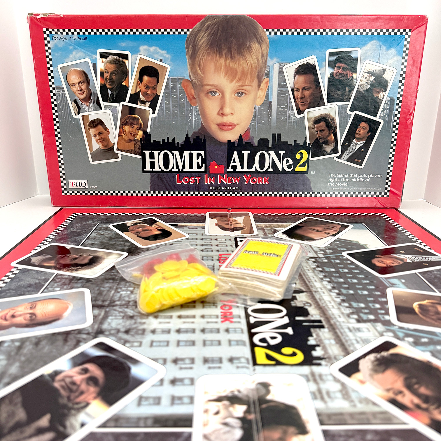 Vintage 1992 Home Alone 2 Lost in New York Board Game – T•HQ Inc – Complete Set
