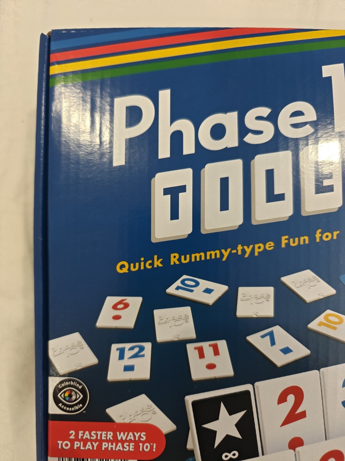 Phase 10 Tiles Game – Quick Rummy Play for 2-4 Players with Unique Phases