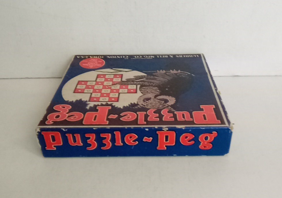 Vintage 1929 Puzzle-Peg Game. Educational game for young & old. No Missing piece