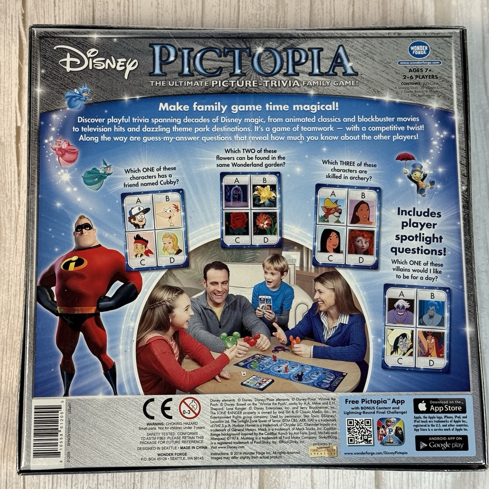 Pictopia Disney Edition Picture Trivia Family Game Ages 7+ New Sealed