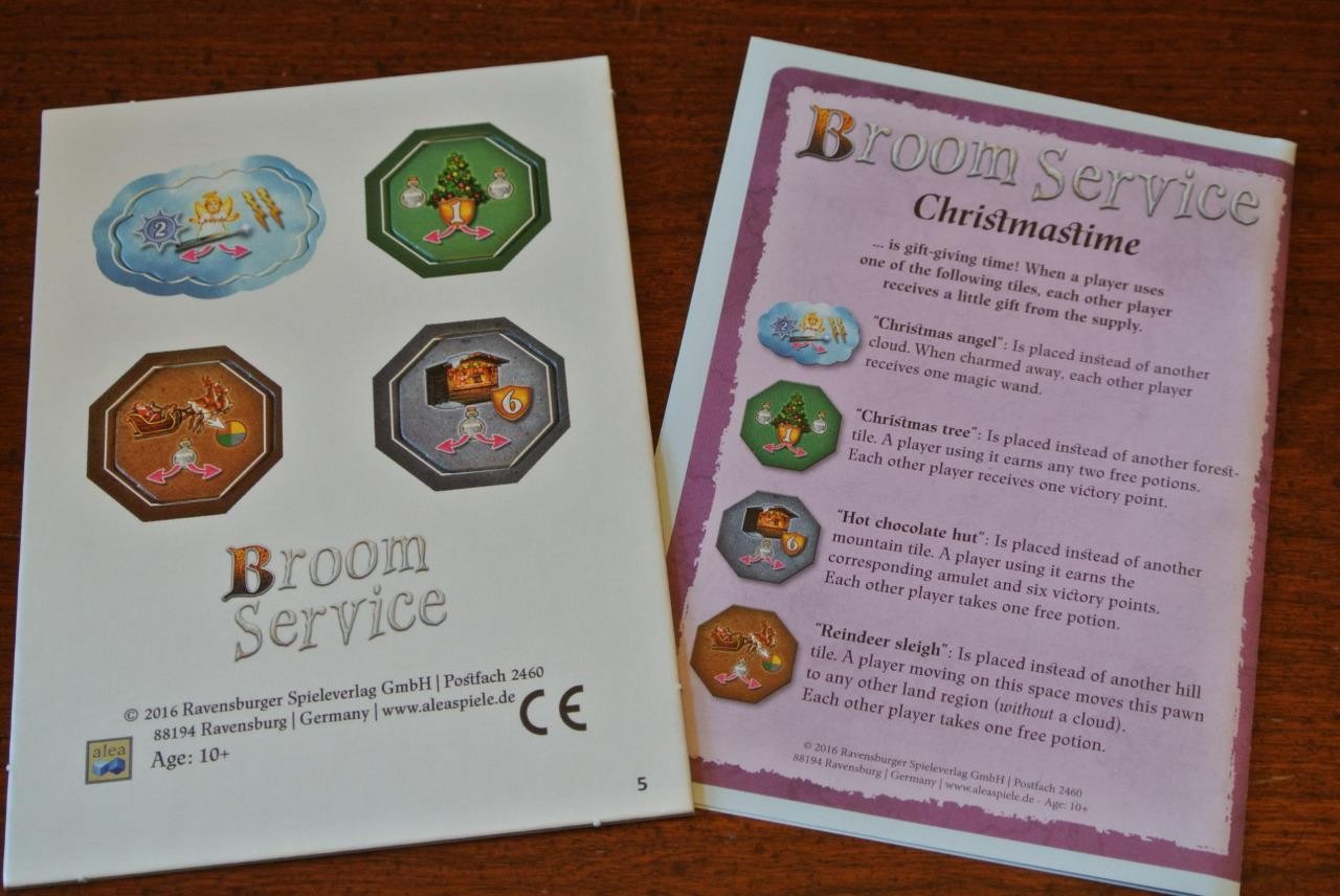 BROOM SERVICE – CHRISTMASTIME Board Game Exp Promo BRETTSPIEL ADVENT CALENDAR