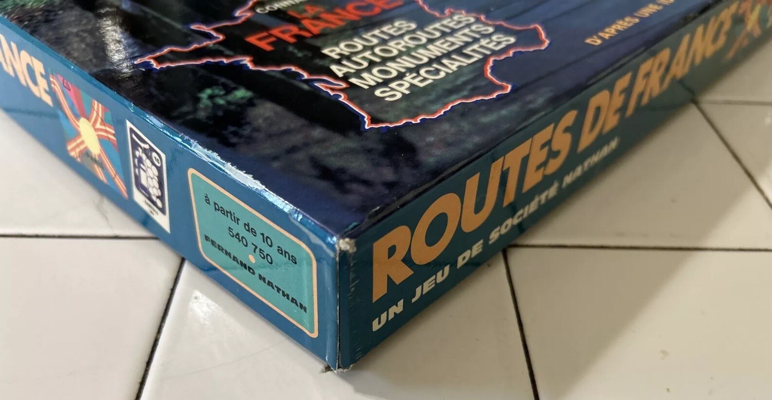 Vintage 1976 Jeux Nathan ROUTES DE FRANCE Board Game French Game RARE Complete