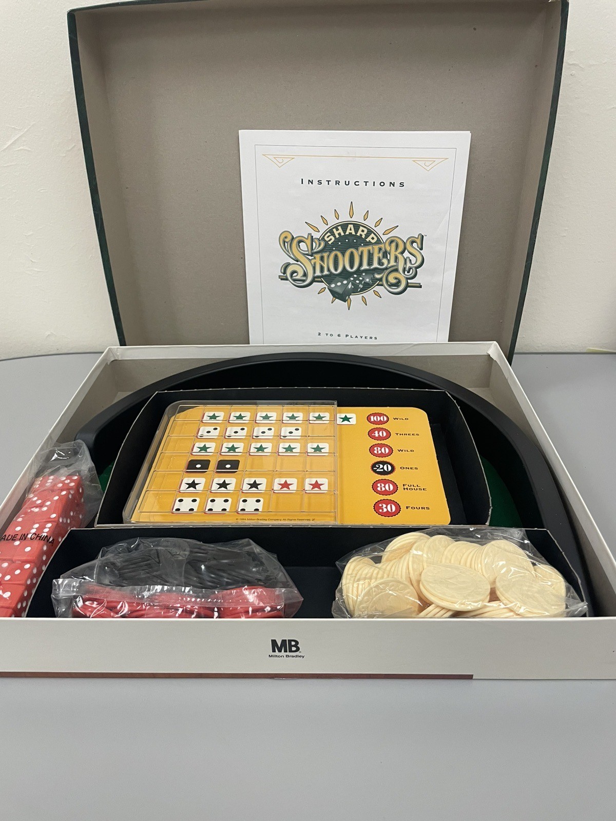 RARE Sharp Shooters Dice Game CONTENTS ARE 100% Complete & MINT!