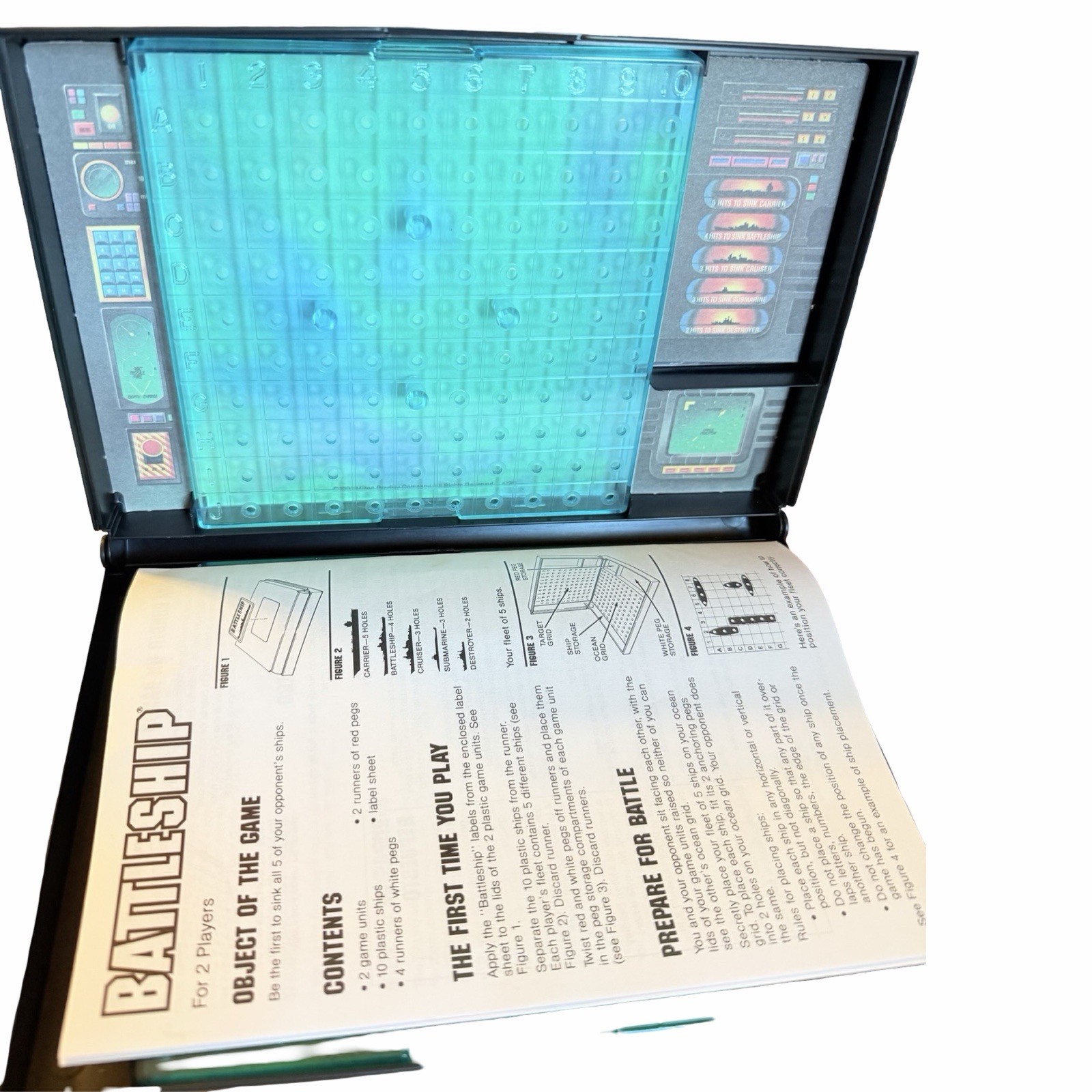 1990 Milton Bradley Battleship Board Game Complete Classic Naval Combat #4730
