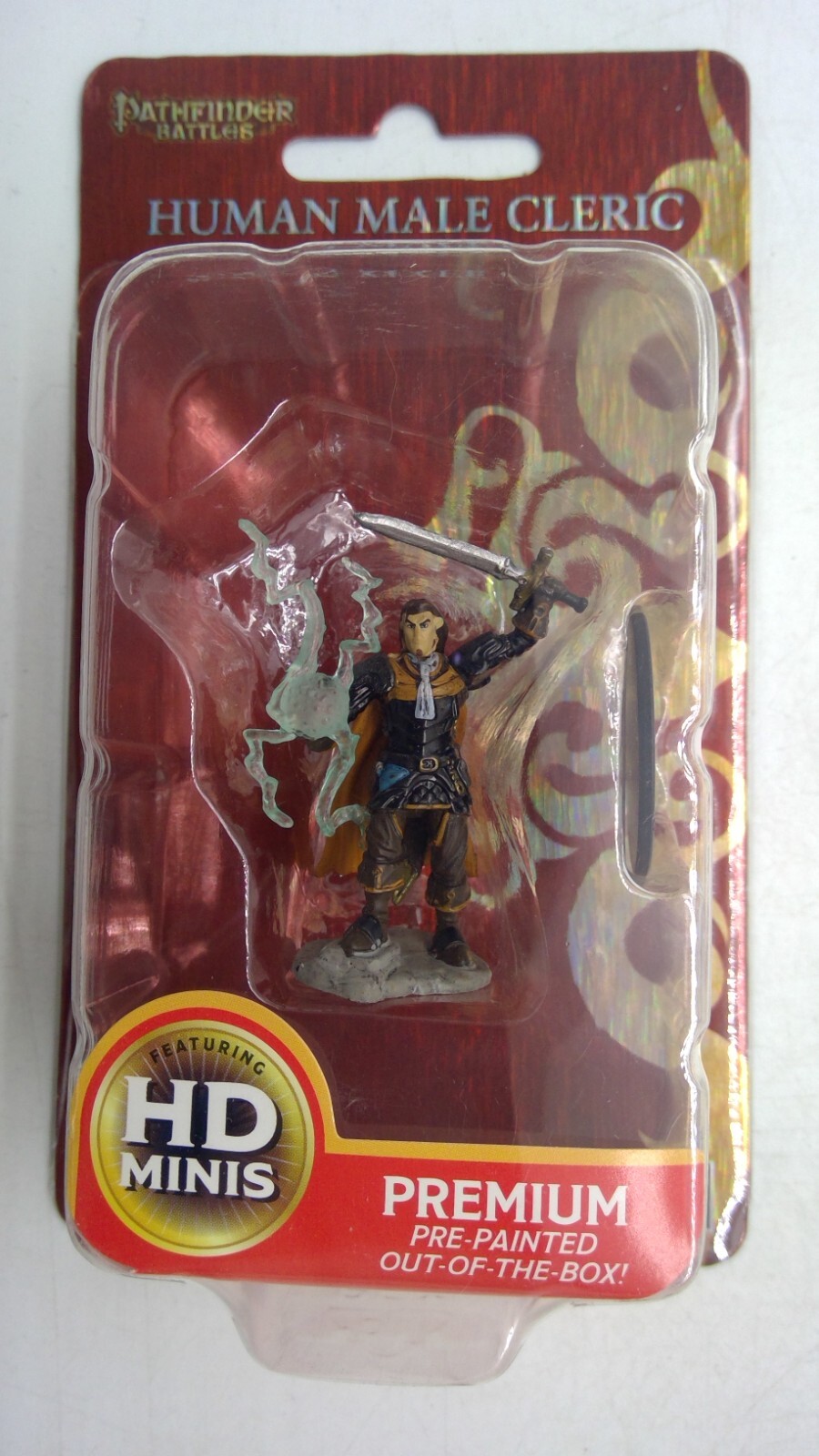 PATHFINDER BATTLES PREMIUM MINIATURE ~ HUMAN MALE CLERIC