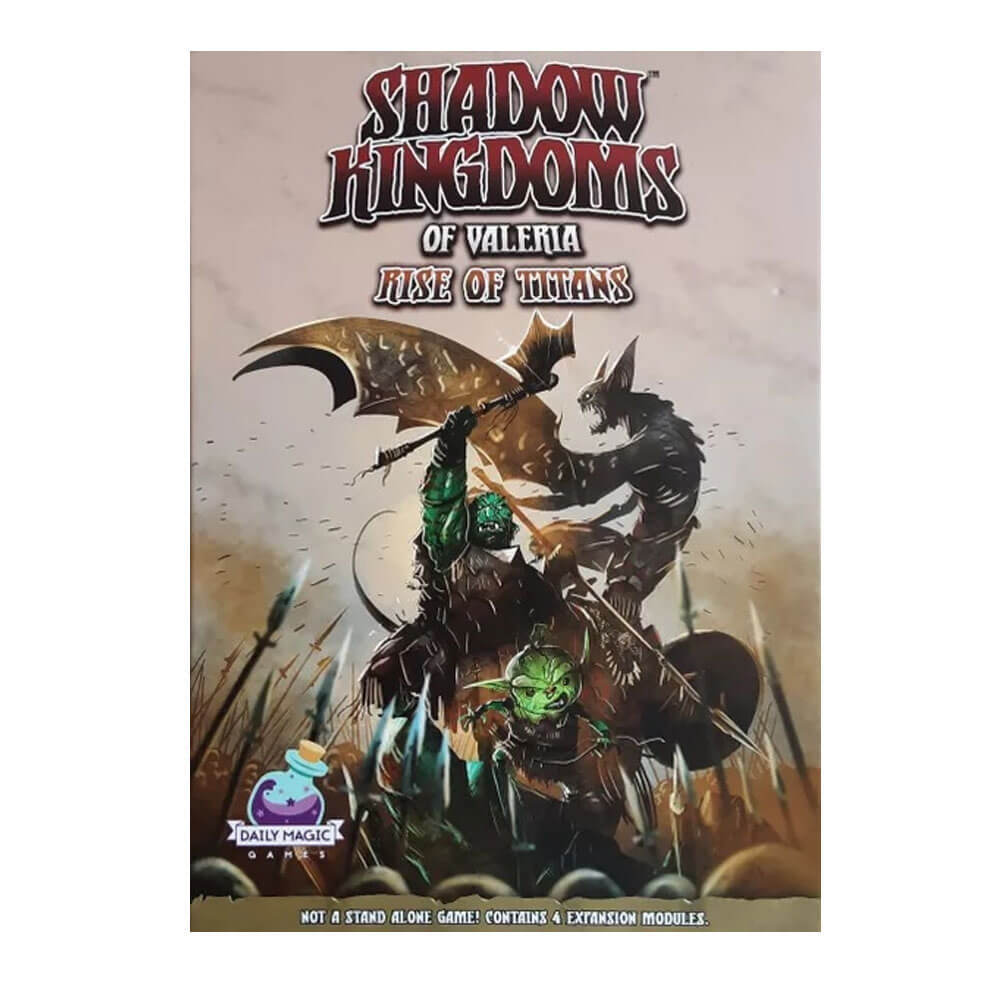 Shadow Kingdoms of Valeria Rise of Titans Expansion Game Ages 14 Years and Up