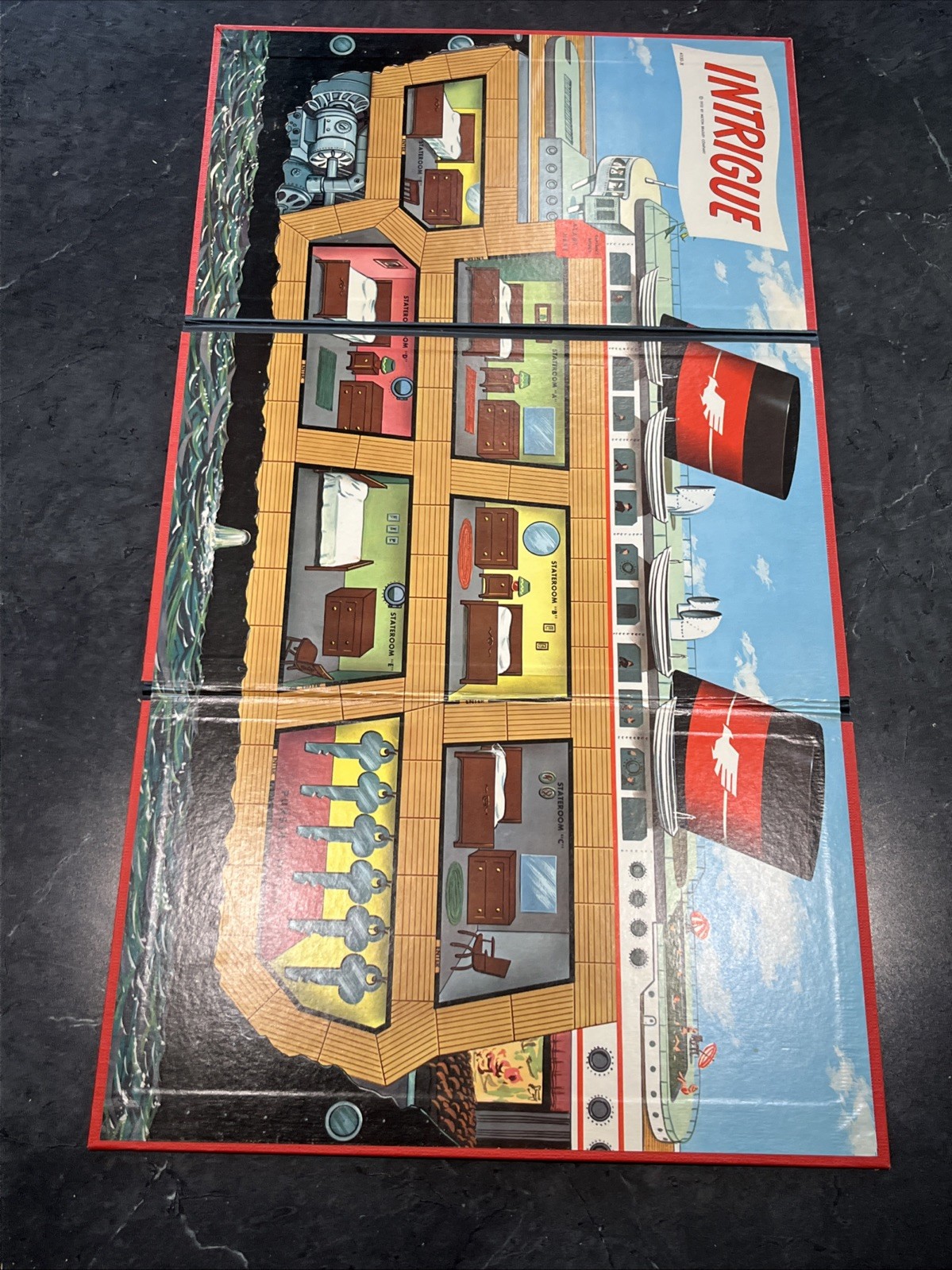 Intrigue (1955) Board Game By Milton Bradley Vintage Complete