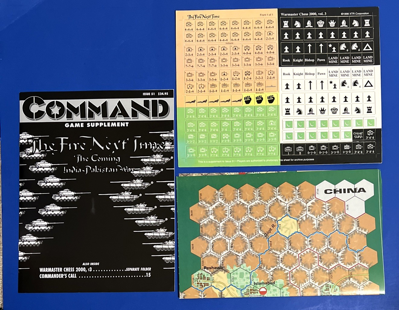 Command Magazine #51 -Game Only. The Fire Next Time (India-Pakistan War). Mint.