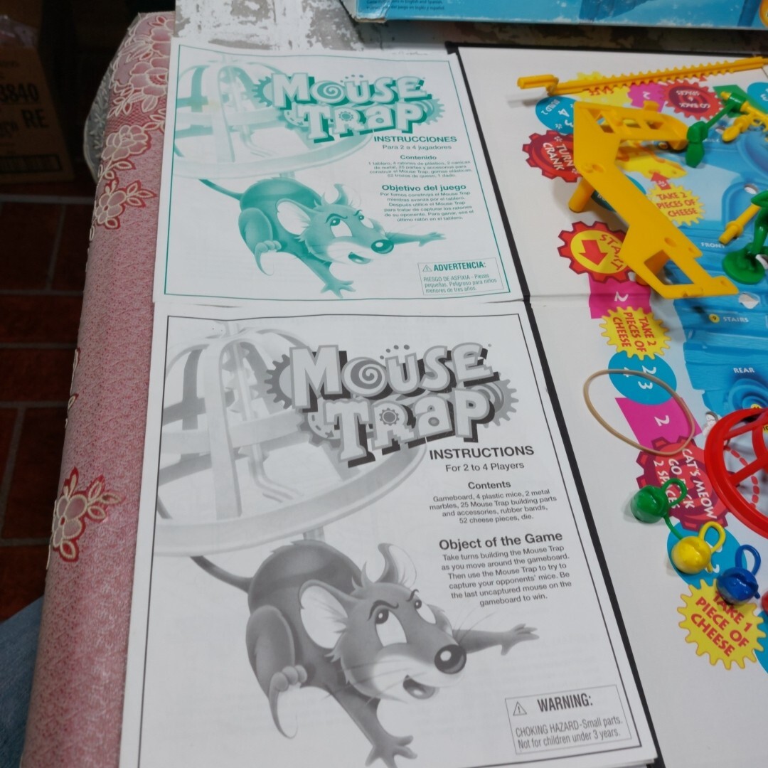 Mouse Trap Board Game 1999 Vintage Hasbro s Mouse Trap Complete