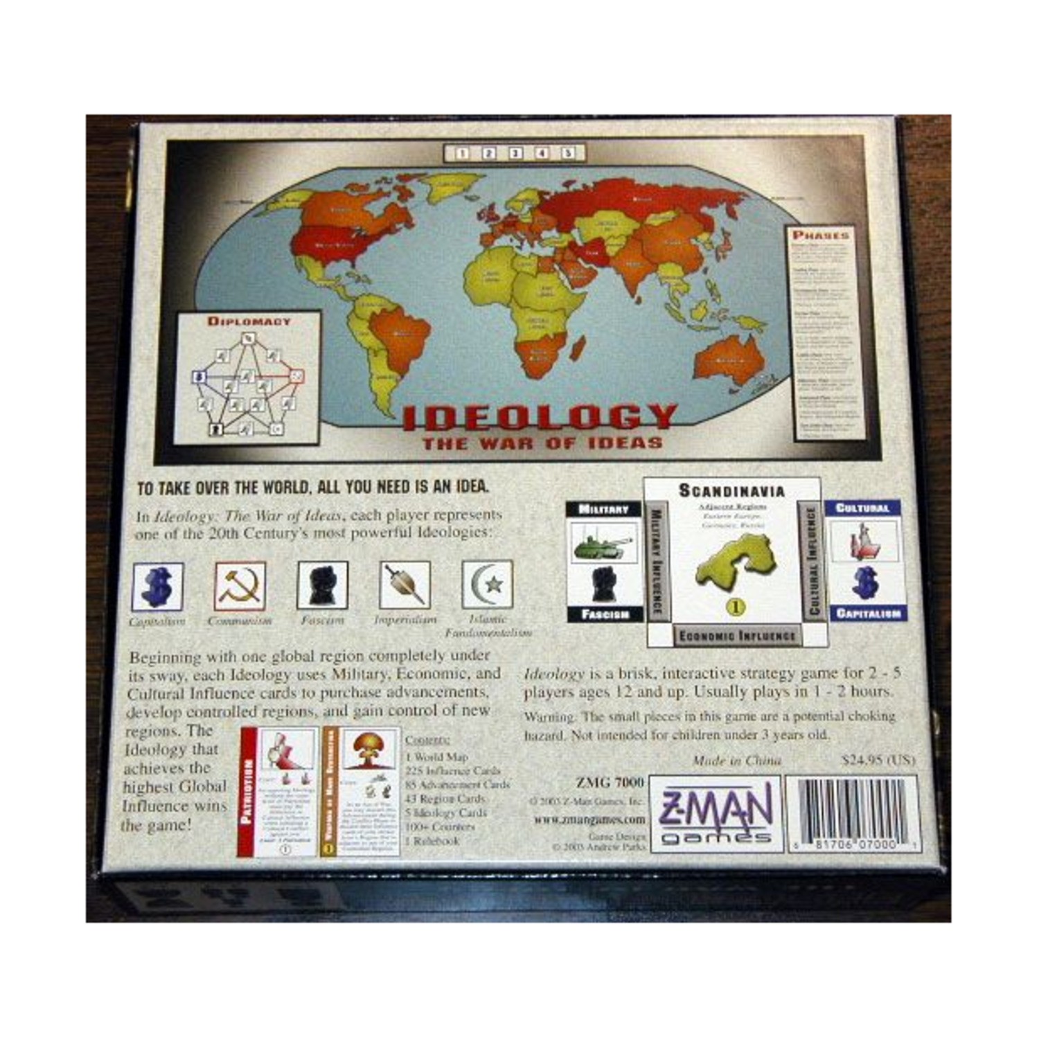 Boardgame Ideology – The War of Ideas (1st Ed) Box VG+/NM