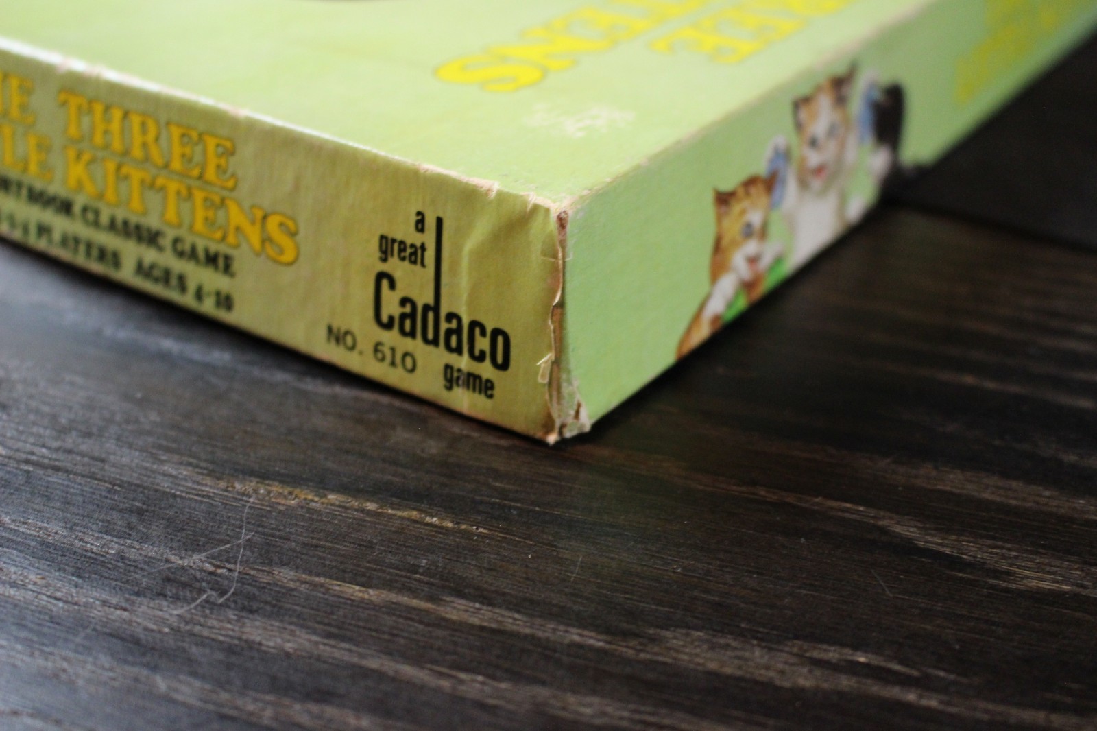 Vintage Board Game – Three Little Kittens Game – Complete – Cadaco – Ages 4-10