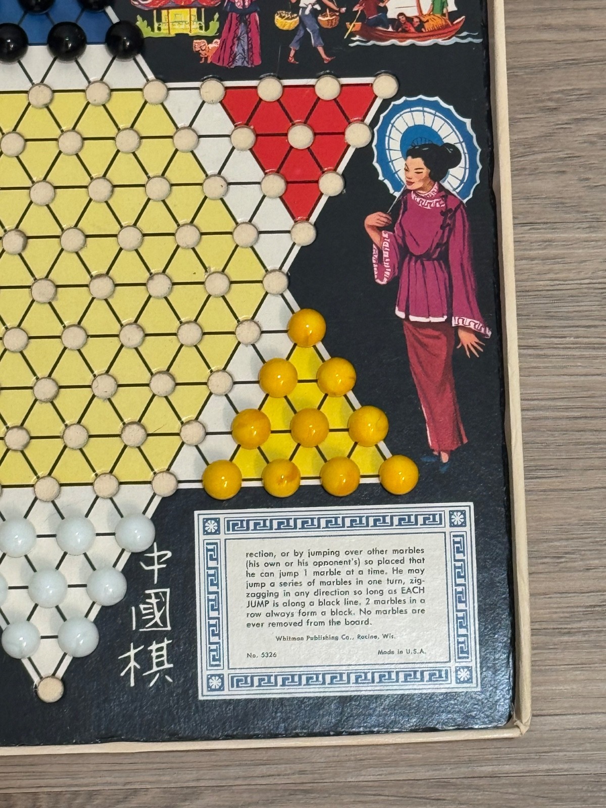 Whitman Chinese Checkers Board Game Vintage 1959