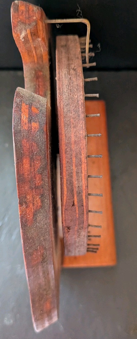 Vintage Australia Map Shaped Wooden Lotto Picker Lottery Number Generator