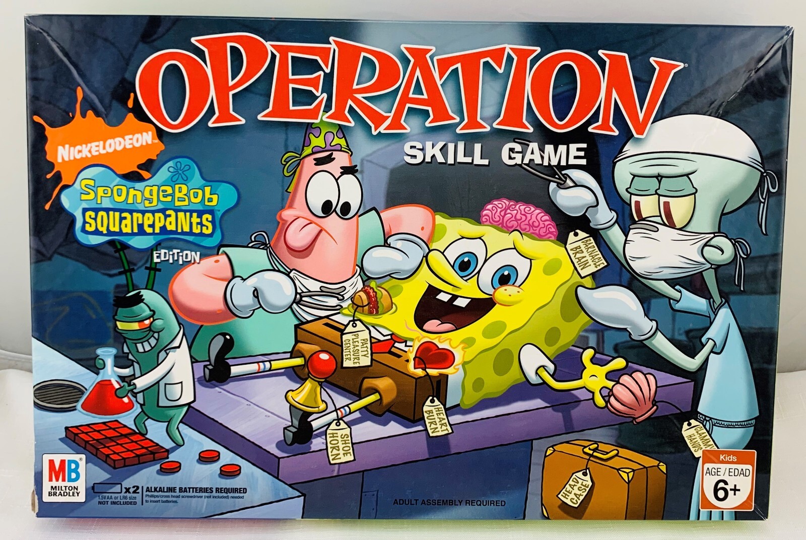 2005 Spongebob Operation Game by Milton Bradley Complete in Great Cond FREE SHIP