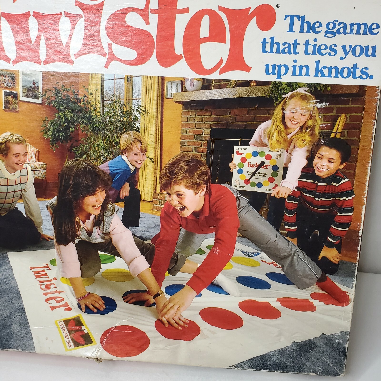 Vintage 1986 Twister Board Game Milton Bradley 80s Party Decor Game Night USA