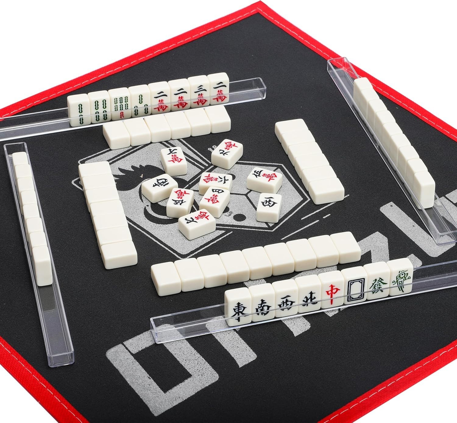 Lightweight 20mm Mini Mahjong Set with Instruction Manual – Travel-Friendly Fun