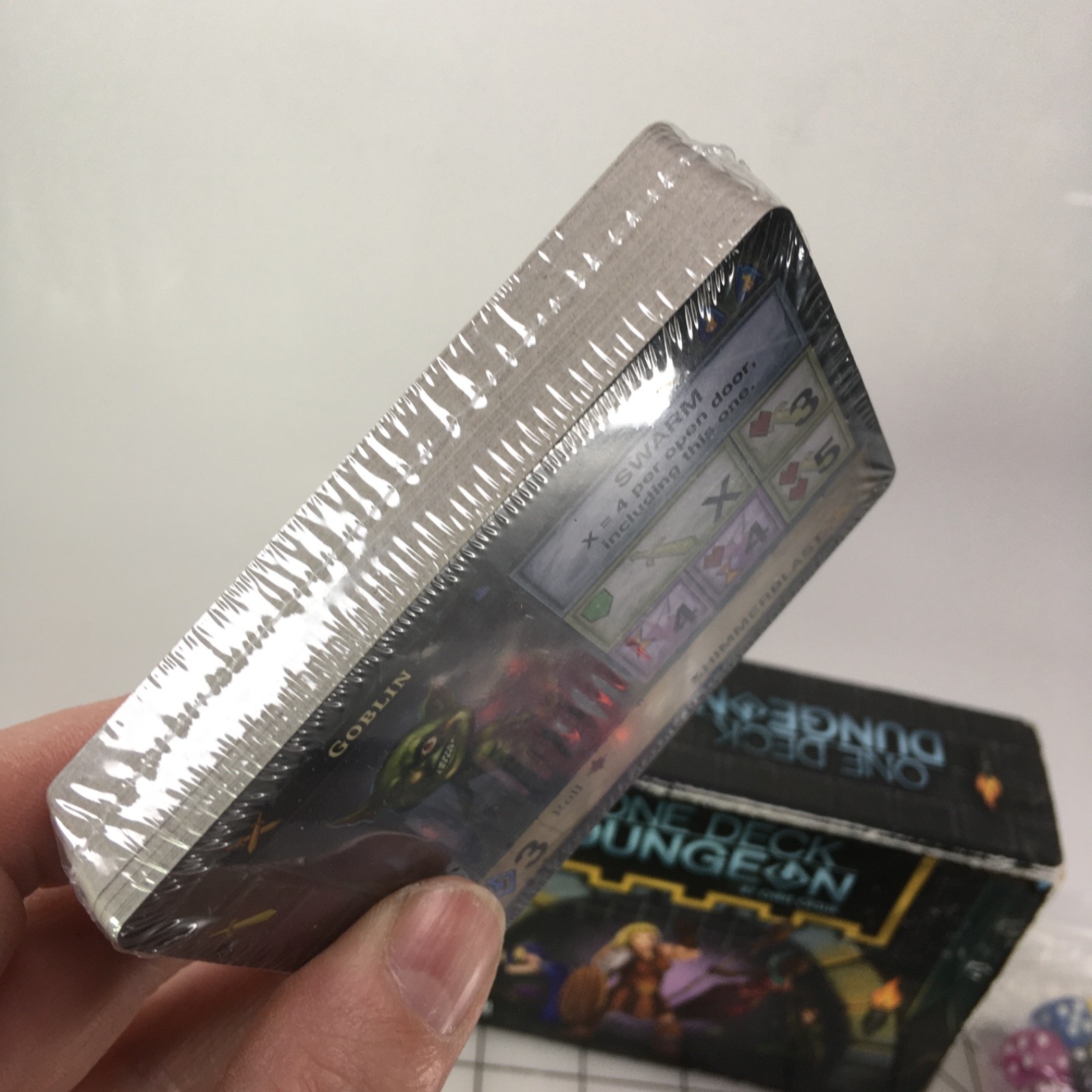 One Deck Dungeon Cooperative Dice Game for 1-2 Players Adventure BOX HAS WEAR