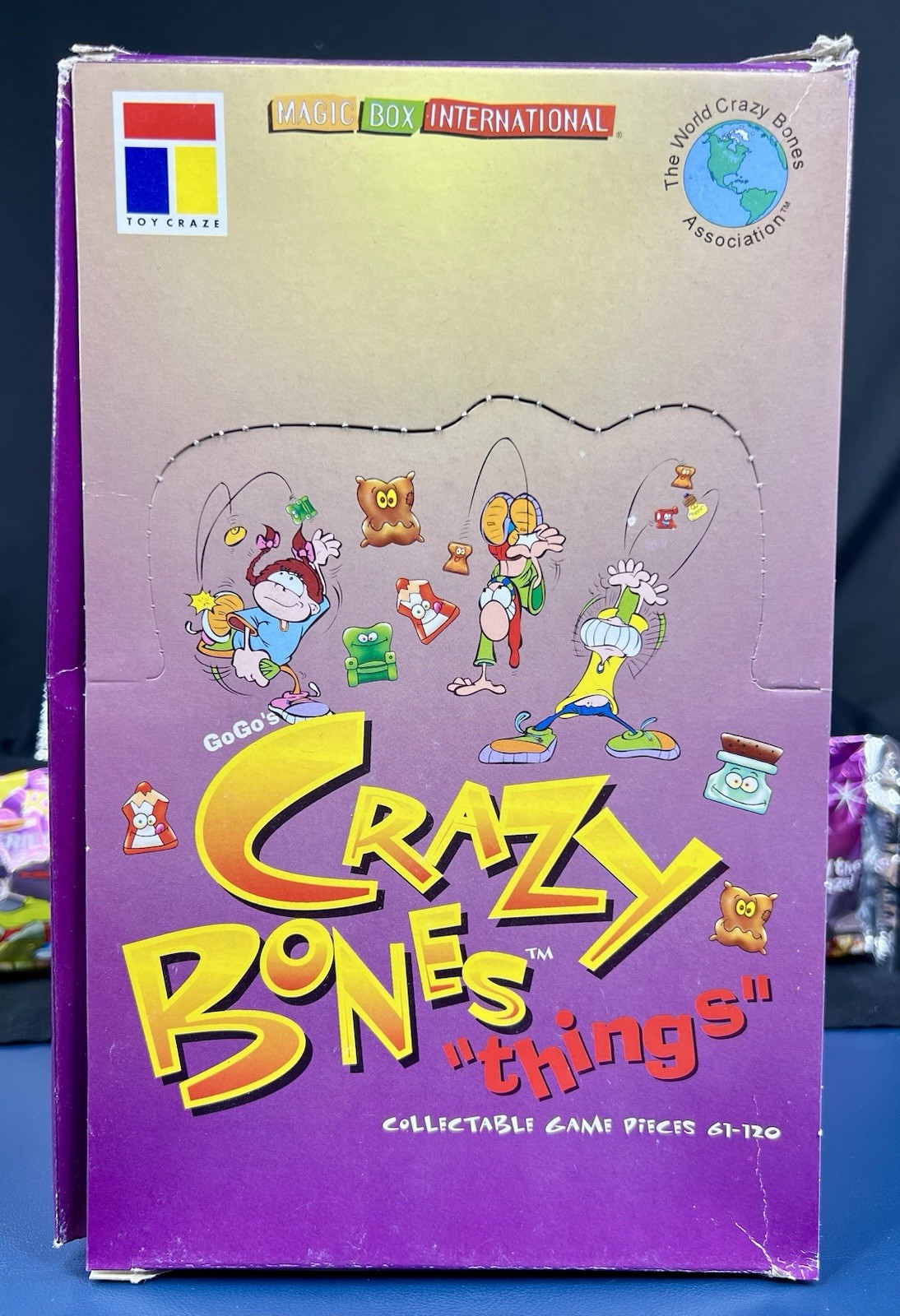 10 Sealed Packs GoGo’s Crazy Bones Things & Empty Display Box