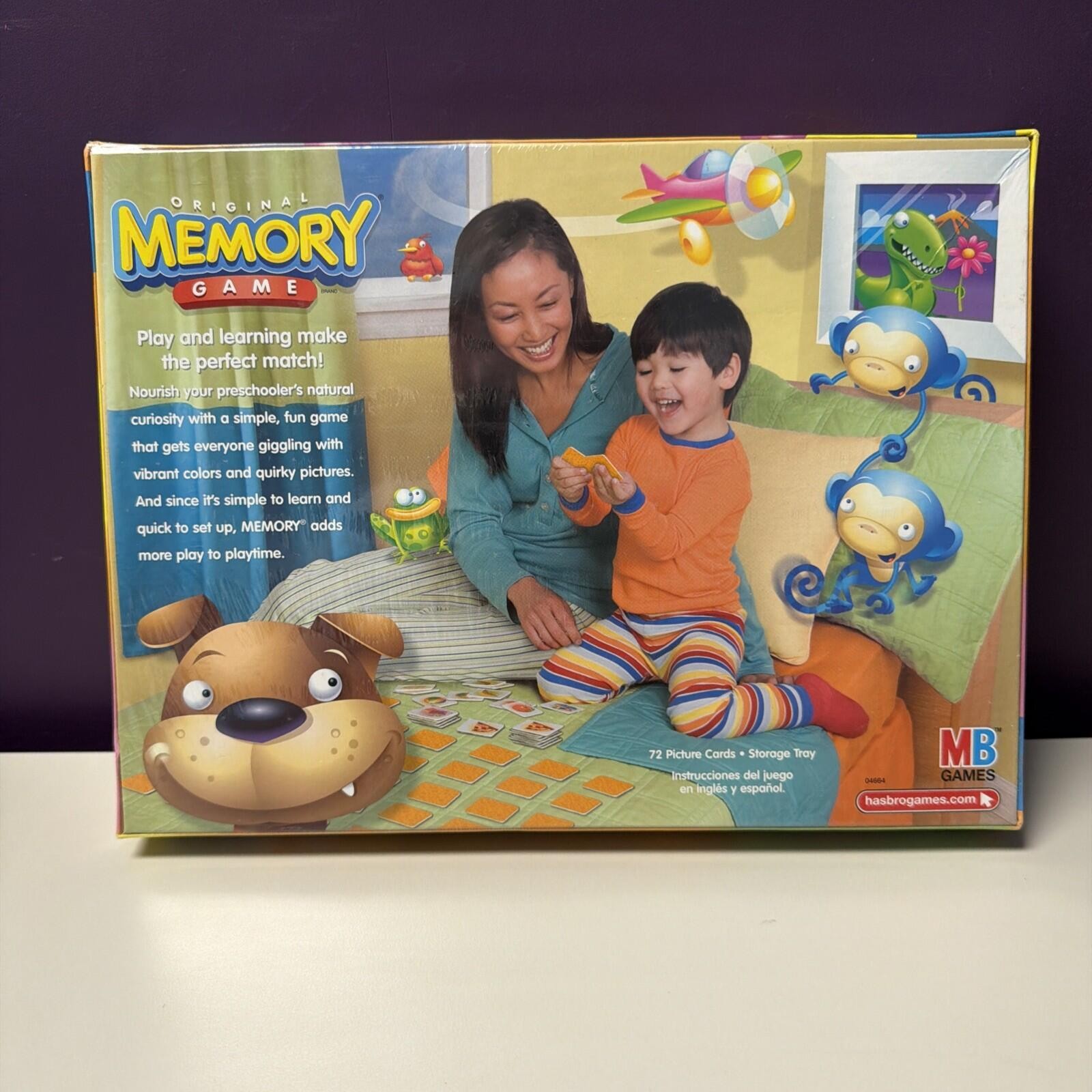 Original Memory Game Milton Bradley Hasbro 2010 Brand New Sealed Preschool Fun