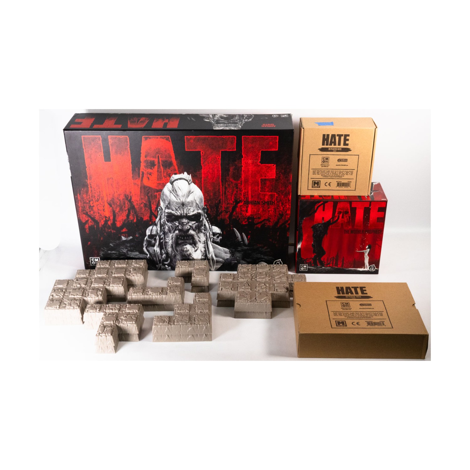 CMON Hate Hate Collection #4 – Base Game + 5 Expansions + Extras! Fair/NM