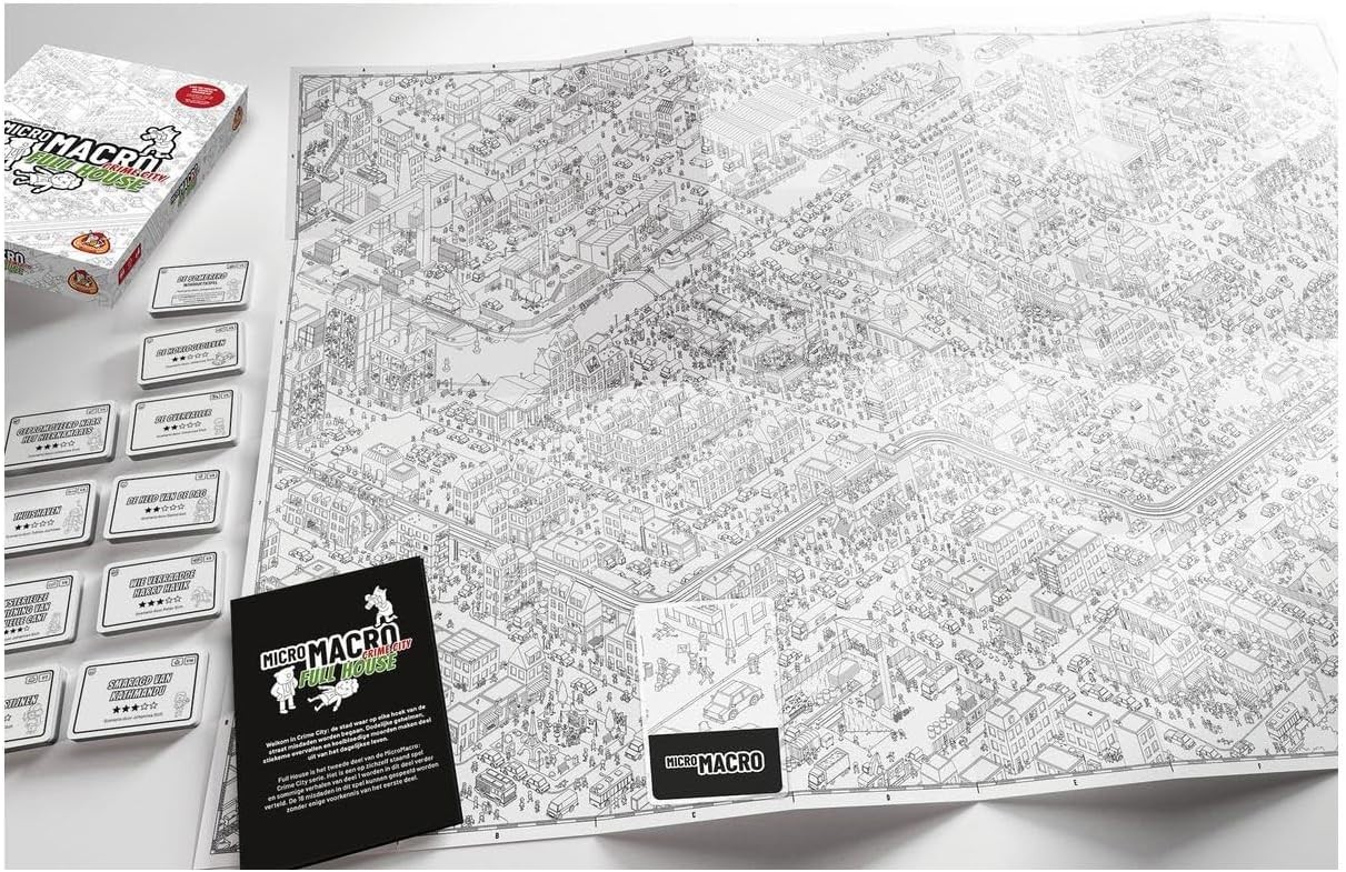 White Goblin Games Micromakro: Crime City – Full House- Kartenspiel/Koop-Spiel –