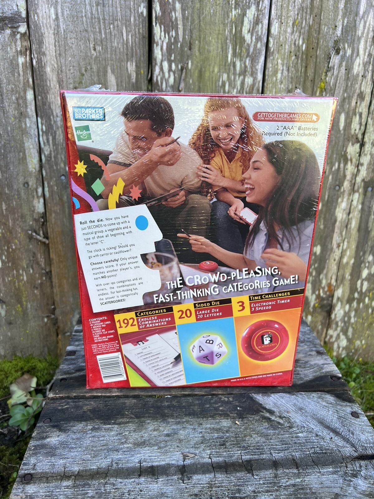 The Game of Scattergories Hasbro Parker Brothers New Sealed Vintage 2003