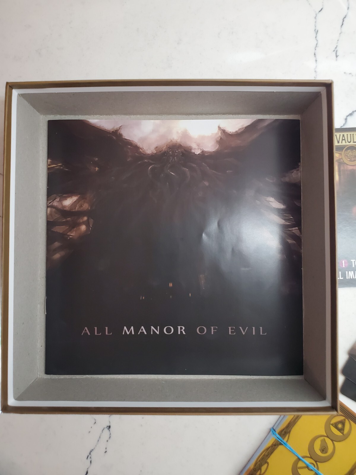 All Manor of Evil Board Game Kolossal Games Chance Riiven 2018 COMPLETE