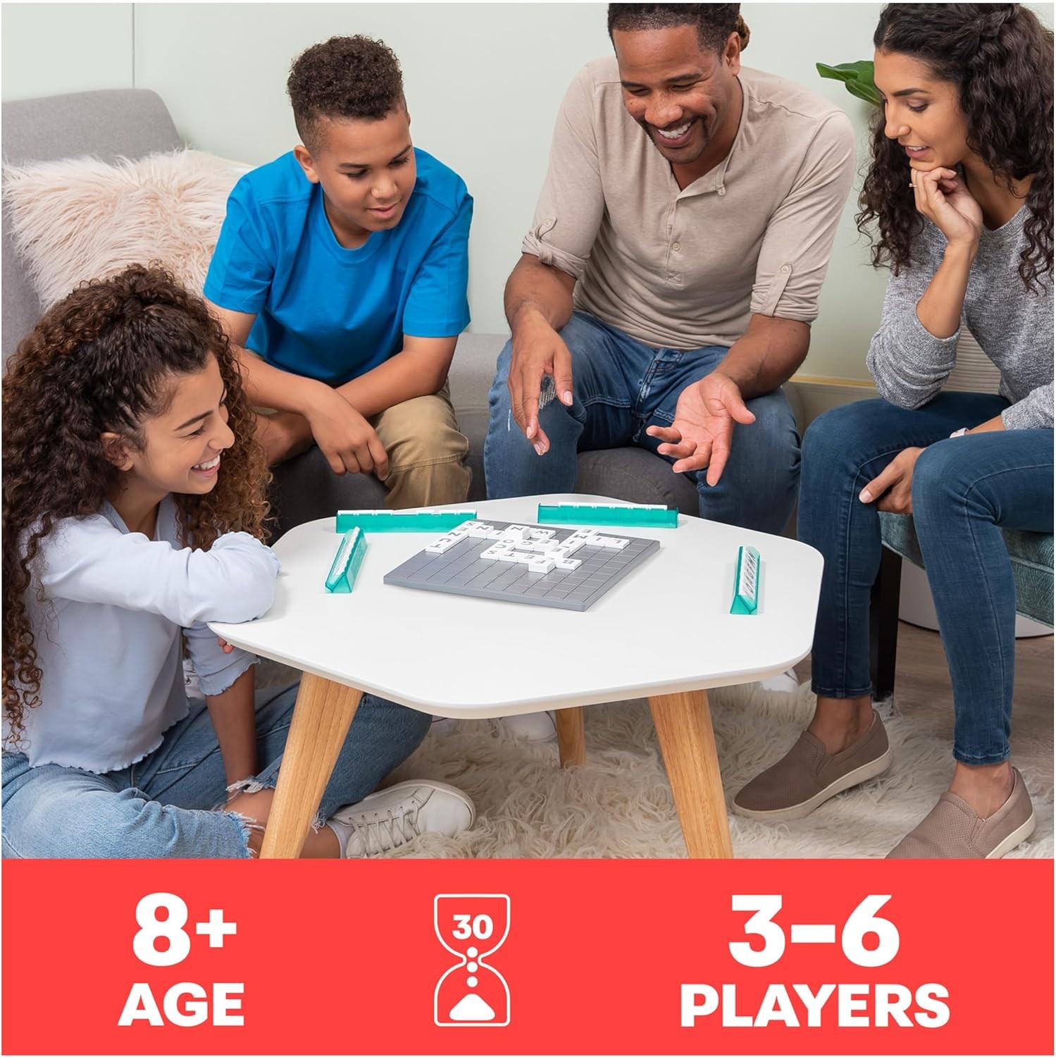 , Upwords, Classic Word Game with Stackable Letter Tiles, Family Board Game, …