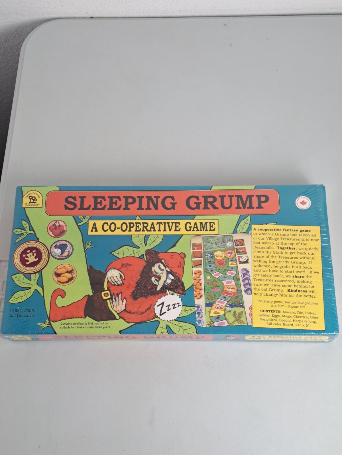 SLEEPING GRUMP A Co-Operative Game Ages 4-7 Brand New Sealed 2006