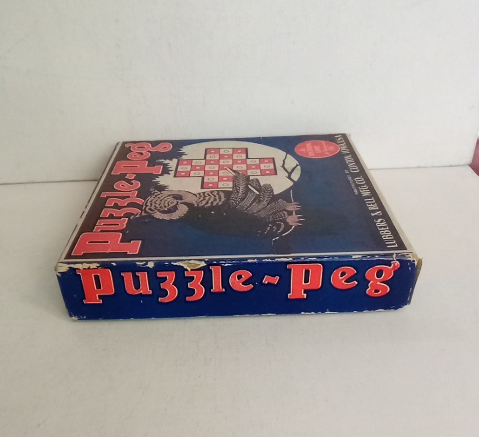 Vintage 1929 Puzzle-Peg Game. Educational game for young & old. No Missing piece
