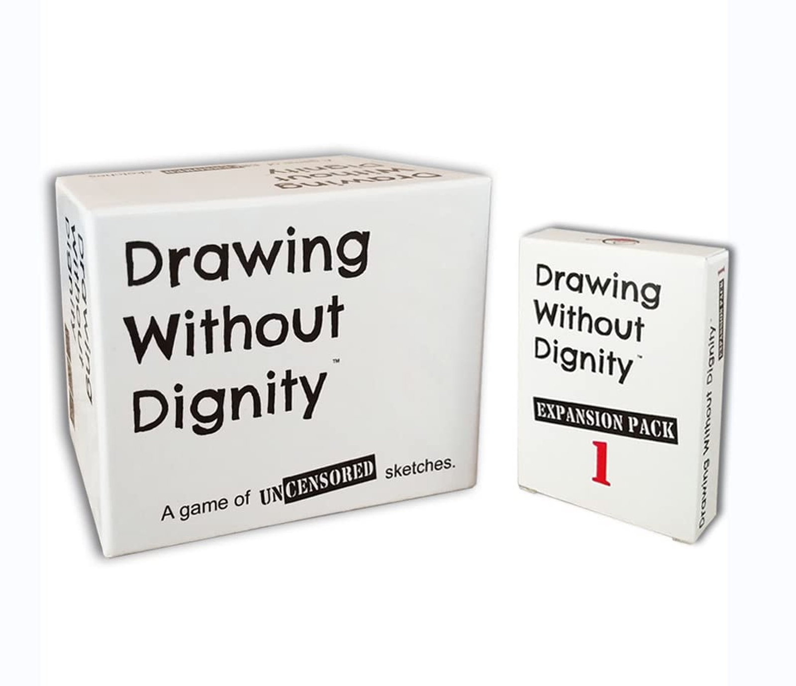 Drawing Without Dignity Combo Pack: Party Game + Expansion Pack 1 – A Twisted…