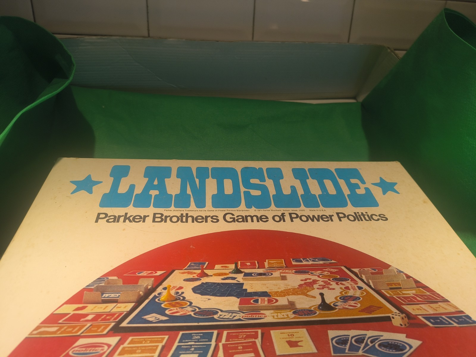 Landslide Parker Brothers Game Power Politics Board Game 1971 Complete Vintage