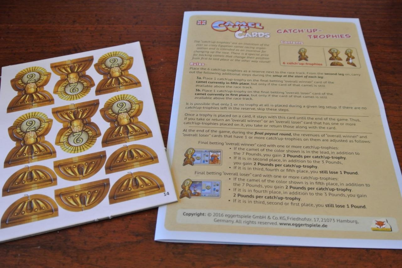 CAMEL UP – TROPHIES Board Game Expansion Promo Bonus BRETTSPIEL ADVENT CALENDAR